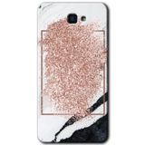 MRCİLETİSİM mrc185575 Simli Mermer Kılıf HD Desen Baskılı Arka Kapak Samsung Galaxy J7 Prime ile uyumlu