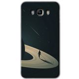 MRCİLETİSİM mrc185899 Space Planet Kılıf HD Desen Baskılı Arka Kapak + Temperli Cam Samsung Galaxy J7 2016 ile uyumlu