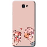 MRCİLETİSİM mrc186841 Meyveli Süt Kılıf HD Desen Baskılı Arka Kapak + Temperli Cam Samsung Galaxy J7 Prime 2 ile uyumlu