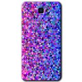 MRCİLETİSİM mrc187170 Pixel Mozaik Kılıf HD Desen Baskılı Arka Kapak + Temperli Cam Samsung Galaxy J7 Prime ile uyumlu