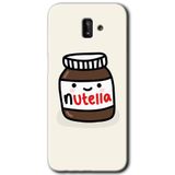 MRCİLETİSİM mrc187626 Nutella Aşkım Kılıf HD Desen Baskılı Arka Kapak + Temperli Cam Samsung Galaxy J8 ile uyumlu