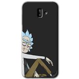 MRCİLETİSİM mrc187659 Rick Kılıf HD Desen Baskılı Arka Kapak + Temperli Cam Samsung Galaxy J8 ile uyumlu