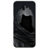MRCİLETİSİM mrc187695 Death Kılıf HD Desen Baskılı Arka Kapak + Temperli Cam Samsung Galaxy J8 ile uyumlu