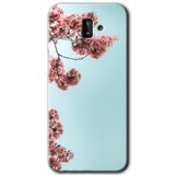 MRCİLETİSİM mrc188038 Japon Çiçeği Kılıf HD Desen Baskılı Arka Kapak + Temperli Cam Samsung Galaxy J8 ile uyumlu