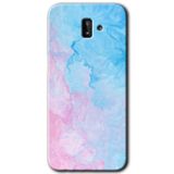 MRCİLETİSİM mrc188089 Blue Art Kılıf HD Desen Baskılı Arka Kapak Samsung Galaxy J8 ile uyumlu