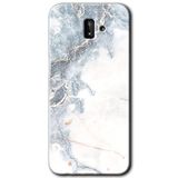 MRCİLETİSİM mrc188336 White Marble Kılıf HD Desen Baskılı Arka Kapak Samsung Galaxy J8 ile uyumlu