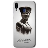 MRCİLETİSİM mrc189044 Mustafa Kemal Atatürk Kılıf HD Desen Baskılı Arka Kapak Samsung Galaxy M10 ile uyumlu