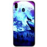 MRCİLETİSİM mrc189200 Mega Kurt Kılıf HD Desen Baskılı Arka Kapak Samsung Galaxy M10s ile uyumlu
