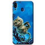 MRCİLETİSİM mrc189577 Çılgın Kedi Kılıf HD Desen Baskılı Arka Kapak Samsung Galaxy M10s ile uyumlu