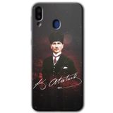 MRCİLETİSİM mrc189588 Kemal Atatürk Kılıf HD Desen Baskılı Arka Kapak Samsung Galaxy M10s ile uyumlu