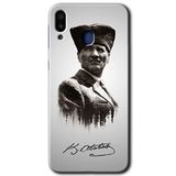 MRCİLETİSİM mrc189594 Mustafa Kemal Atatürk Kılıf HD Desen Baskılı Arka Kapak Samsung Galaxy M10s ile uyumlu