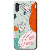 MRCİLETİSİM mrc189935 Vektör Çiçekler Kılıf HD Desen Baskılı Arka Kapak Samsung Galaxy M11 ile uyumlu