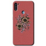 MRCİLETİSİM mrc190178 Retro Çiçek Kılıf HD Desen Baskılı Arka Kapak Samsung Galaxy M11 ile uyumlu