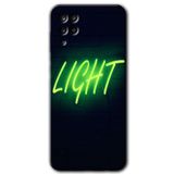 MRCİLETİSİM mrc190315 Neon İnscription Kılıf HD Desen Baskılı Arka Kapak Samsung Galaxy M12 ile uyumlu