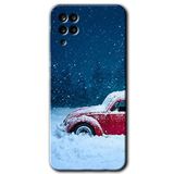 MRCİLETİSİM mrc190355 Karlı Vosvos Kılıf HD Desen Baskılı Arka Kapak Samsung Galaxy M12 ile uyumlu