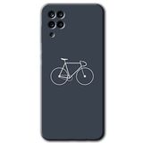 MRCİLETİSİM mrc190496 Bike Kılıf HD Desen Baskılı Arka Kapak Samsung Galaxy M12 ile uyumlu