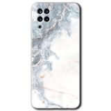 MRCİLETİSİM mrc190536 White Marble Kılıf HD Desen Baskılı Arka Kapak Samsung Galaxy M12 ile uyumlu