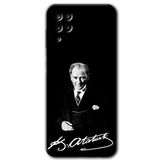 MRCİLETİSİM mrc190658 Atatürk İmza Kılıf HD Desen Baskılı Arka Kapak Samsung Galaxy M12 ile uyumlu