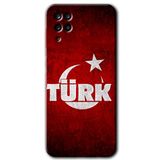 MRCİLETİSİM mrc190664 Ayyıldız Türk Kılıf HD Desen Baskılı Arka Kapak Samsung Galaxy M12 ile uyumlu