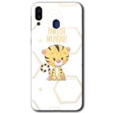 MRCİLETİSİM mrc190946 Sevimli Kedi 1 Kılıf HD Desen Baskılı Arka Kapak Samsung Galaxy M20 ile uyumlu