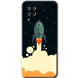 MRCİLETİSİM mrc191985 Space Smoke Kılıf HD Desen Baskılı Arka Kapak Samsung Galaxy M22 ile uyumlu