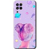 MRCİLETİSİM mrc191997 Uzaylı Kız Kılıf HD Desen Baskılı Arka Kapak Samsung Galaxy M22 ile uyumlu
