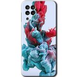 MRCİLETİSİM mrc192022 Renkli Karışım Kılıf HD Desen Baskılı Arka Kapak Samsung Galaxy M22 ile uyumlu
