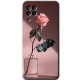 MRCİLETİSİM mrc192032 Retro Gül Kılıf HD Desen Baskılı Arka Kapak Samsung Galaxy M22 ile uyumlu