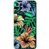 MRCİLETİSİM mrc192105 Hibiscus Flowers Kılıf HD Desen Baskılı Arka Kapak Samsung Galaxy M22 ile uyumlu