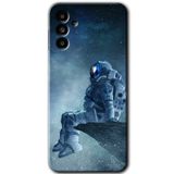 MRCİLETİSİM mrc192472 Astronot Yalnızlığı Kılıf HD Desen Baskılı Arka Kapak Samsung Galaxy M23 ile uyumlu