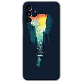 MRCİLETİSİM mrc192533 City Bird Sky Kılıf HD Desen Baskılı Arka Kapak Samsung Galaxy M23 ile uyumlu