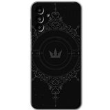 MRCİLETİSİM mrc192545 Siyah Mandala 1 Kılıf HD Desen Baskılı Arka Kapak Samsung Galaxy M23 ile uyumlu