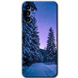 MRCİLETİSİM mrc192554 Kış Manzarası Kılıf HD Desen Baskılı Arka Kapak Samsung Galaxy M23 ile uyumlu