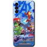 MRCİLETİSİM mrc192863 Avengers Cartoon Kılıf HD Desen Baskılı Arka Kapak Samsung Galaxy M23 ile uyumlu