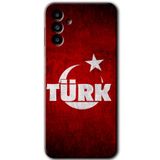 MRCİLETİSİM mrc192864 Ayyıldız Türk Kılıf HD Desen Baskılı Arka Kapak Samsung Galaxy M23 ile uyumlu
