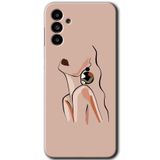 MRCİLETİSİM mrc192929 Çizim Silüet Kılıf HD Desen Baskılı Arka Kapak Samsung Galaxy M23 ile uyumlu