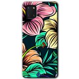 MRCİLETİSİM mrc19376 Çizim Çiçekler Kılıf Baskılı Kapak 5D Tam Kaplayan Cam Samsung Galaxy Note 10 Lite ile uyumlu