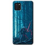 MRCİLETİSİM mrc19380 Jedi Kılıf Baskılı Kapak 5D Tam Kaplayan Cam Samsung Galaxy Note 10 Lite ile uyumlu