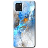 MRCİLETİSİM mrc19396 Mavi Buzul Kılıf Baskılı Kapak 5D Tam Kaplayan Cam Samsung Galaxy Note 10 Lite ile uyumlu