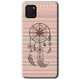 MRCİLETİSİM mrc19410 Mandala Retro Kılıf Baskılı Kapak 5D Tam Kaplayan Cam Samsung Galaxy Note 10 Lite ile uyumlu