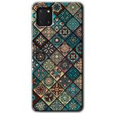 MRCİLETİSİM mrc19413 Mat Mandala Kılıf Baskılı Kapak 5D Tam Kaplayan Cam Samsung Galaxy Note 10 Lite ile uyumlu