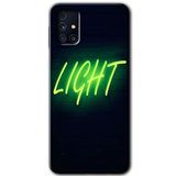 MRCİLETİSİM mrc194165 Neon İnscription Kılıf HD Desen Baskılı Arka Kapak Samsung Galaxy M31s ile uyumlu