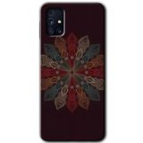 MRCİLETİSİM mrc194170 Mandala Flower Wal Kılıf HD Desen Baskılı Arka Kapak Samsung Galaxy M31s ile uyumlu