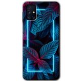 MRCİLETİSİM mrc194241 Mekanik Yaprak 4 Kılıf HD Desen Baskılı Arka Kapak Samsung Galaxy M31s ile uyumlu