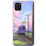 MRCİLETİSİM mrc19426 Rails Paint Kılıf Baskılı Kapak 5D Tam Kaplayan Cam Samsung Galaxy Note 10 Lite ile uyumlu