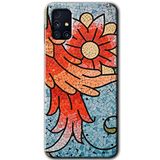 MRCİLETİSİM mrc194321 Mozaik Çiçek Kılıf HD Desen Baskılı Arka Kapak Samsung Galaxy M31s ile uyumlu