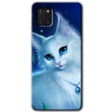 MRCİLETİSİM mrc19448 Cat Glance Kılıf Baskılı Kapak 5D Tam Kaplayan Cam Samsung Galaxy Note 10 Lite ile uyumlu