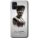 MRCİLETİSİM mrc194544 Mustafa Kemal Atatürk Kılıf HD Desen Baskılı Arka Kapak Samsung Galaxy M31s ile uyumlu