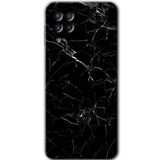 MRCİLETİSİM mrc194863 Siyah Mermer Kılıf HD Desen Baskılı Arka Kapak Samsung Galaxy M32 ile uyumlu