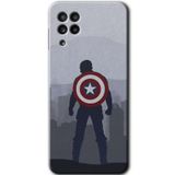 MRCİLETİSİM mrc194898 Captain Avenger Kılıf HD Desen Baskılı Arka Kapak Samsung Galaxy M32 ile uyumlu